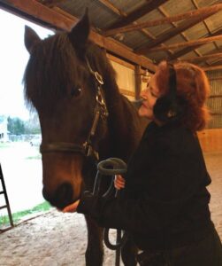 Julie Bandalin and her horse